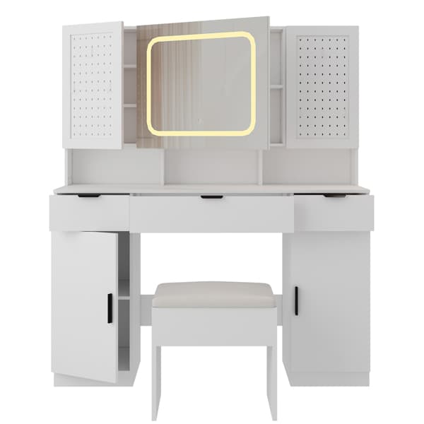 Modern LED Storage Vanity - alternate view